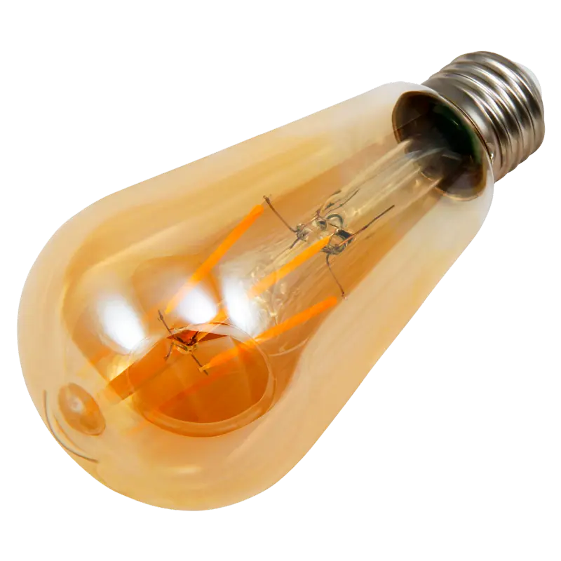 LED Filament Glühlampe McShine "Retro" E27, 4W, 420lm, warmweiß, goldenes Glas – Bild 2