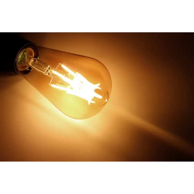 LED Filament Glühlampe McShine "Retro" E27, 4W, 420lm, warmweiß, goldenes Glas – Bild 3