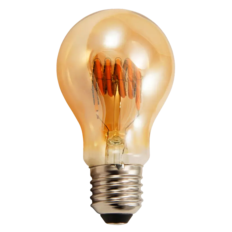 LED Filament Glühlampe McShine "Retro" E27, 6W, 490lm, goldenes Glas, dimmbar