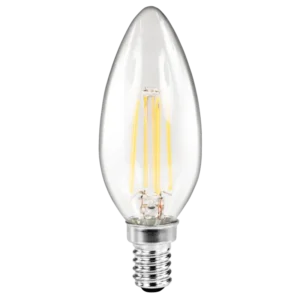 LED Filament Kerzenlampe McShine "Filed", E14, 2W, 260 lm, warmweiß, klar