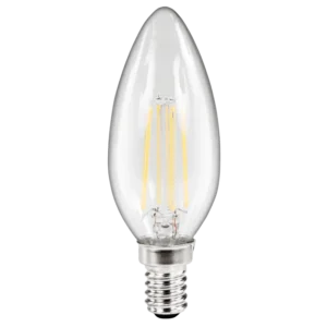 LED Filament Kerzenlampe McShine "Filed", E14, 4W, 490 lm, warmweiß, klar