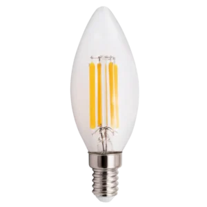 LED Filament Kerzenlampe McShine "Filed", E14, 6W, 820 lm, warmweiß, klar