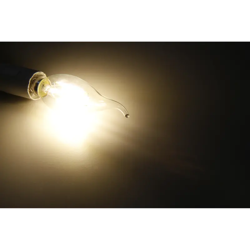 LED Filament Kerzenlampe Windstoß McShine, E14, 4W, 490lm, warmweiß, klar – Bild 2