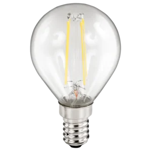 LED Filament Tropfenlampe McShine "Filed", E14, 2W, 260 lm, warmweiß, klar