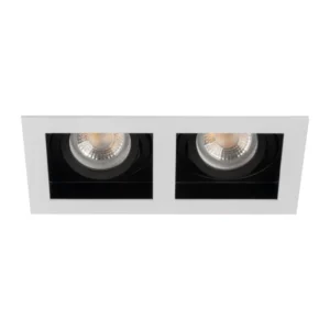 LED GU5.3 GU10 Rechteckig Weiß Schwarz Aret Kanlux Verstellbare Deckeneinbau-Halogen-Spot-Leuchte