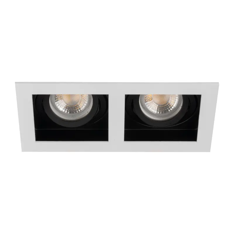 LED GU5.3 GU10 Rechteckig Weiß Schwarz Aret Kanlux Verstellbare Deckeneinbau-Halogen-Spot-Leuchte
