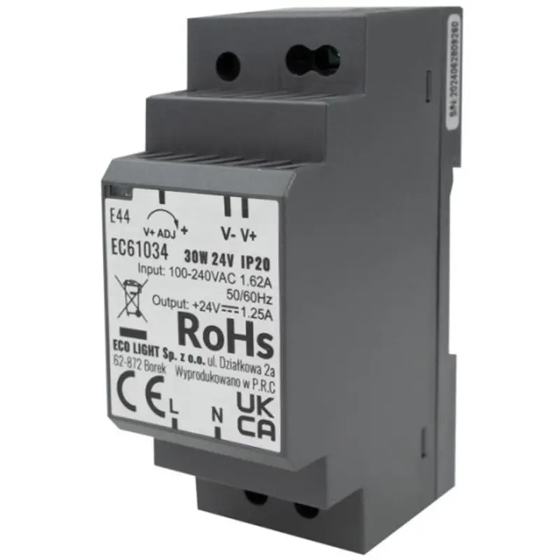 LED-Hutschienen-Netzteil Premium Line 30W 24V Ecolight