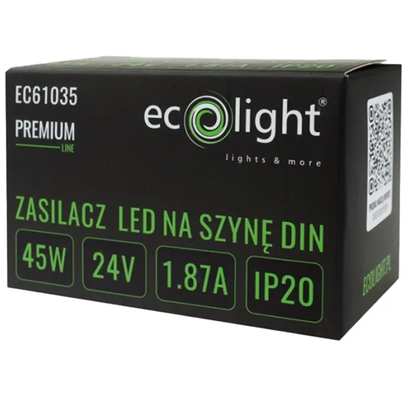 LED-Hutschienen-Netzteil Premium Line 45W 24V Ecolight