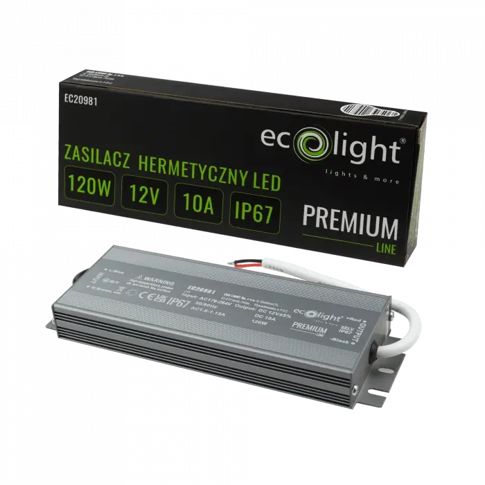 LED-Netzteil IP67 120W 12V Premium Ecolight