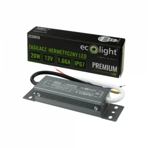 LED-Netzteil IP67 20W 12V Premium Ecolight