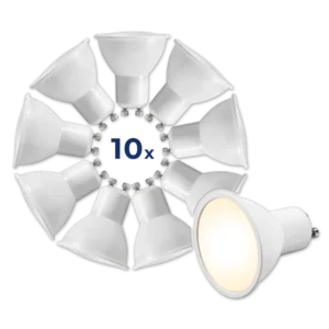 LED-Strahler McShine "MS-60-10" GU10, 6W, 510lm, 3000K, warmweiß,10er-Pack