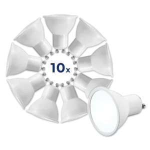 LED-Strahler McShine "MS-60-10" GU10, 6W, 510lm, 6500K, tageslichtweiß,10er-Pack