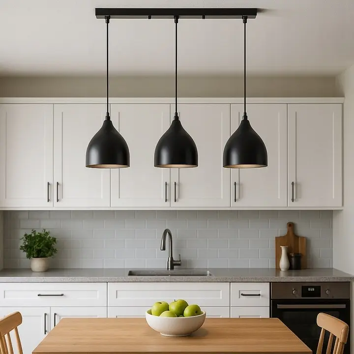 Masterled Deckenleuchte 3x E27 Schwarz Como Pendelleuchte – Bild 5