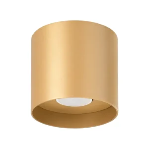 MIKA Spot Tuba GU10 Gold Minimalistische Deckenanbauleuchte SOLLUX
