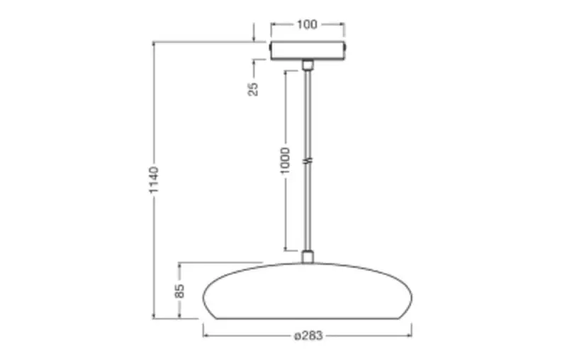 OSRAM DECOR Gips-Pendelleuchte – Weiß, breit-oval, E27 – Bild 4