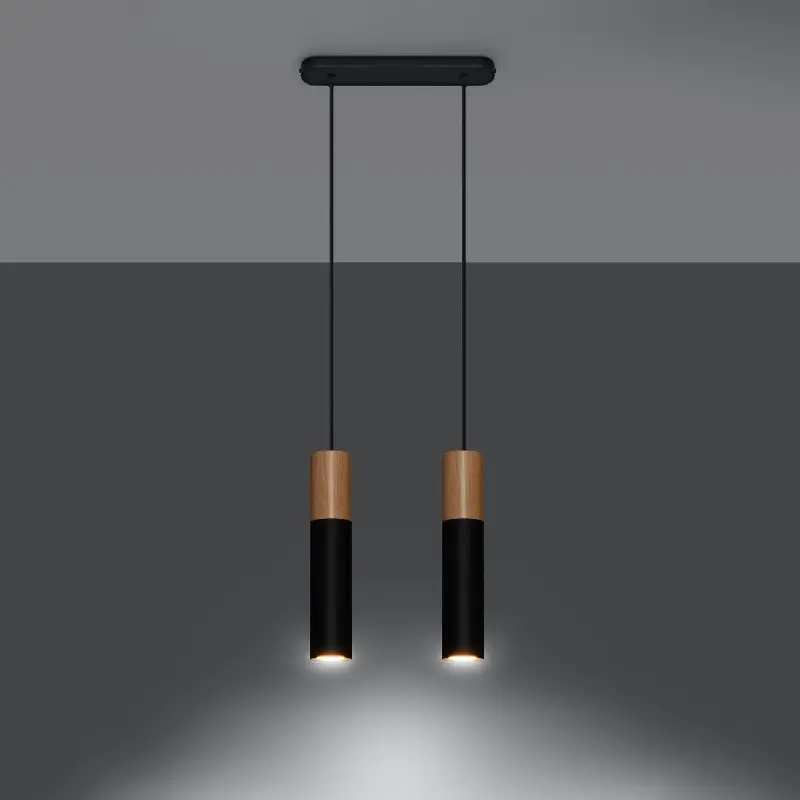 PABLO LED-Pendelleuchte 2xGU10 Schwarz SOLLUX – Bild 3