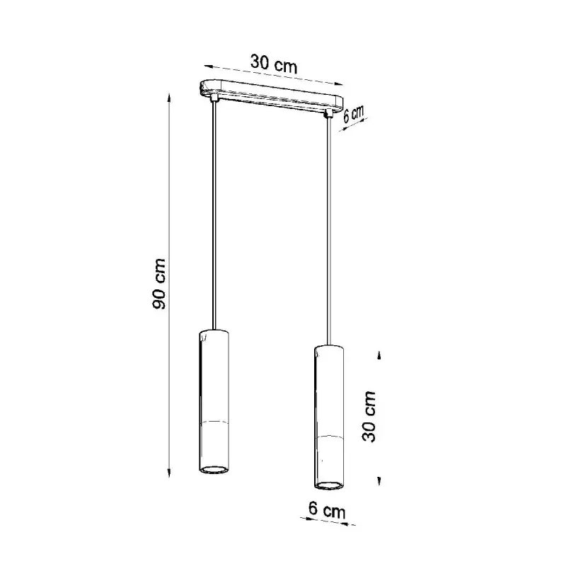PABLO LED-Pendelleuchte 2xGU10 Schwarz SOLLUX – Bild 5