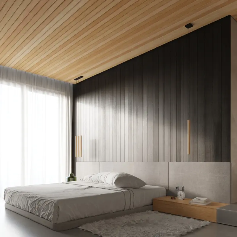 PASTELO Decke Pendelleuchte 5P 5xG9 Holz Modern SOLLUX