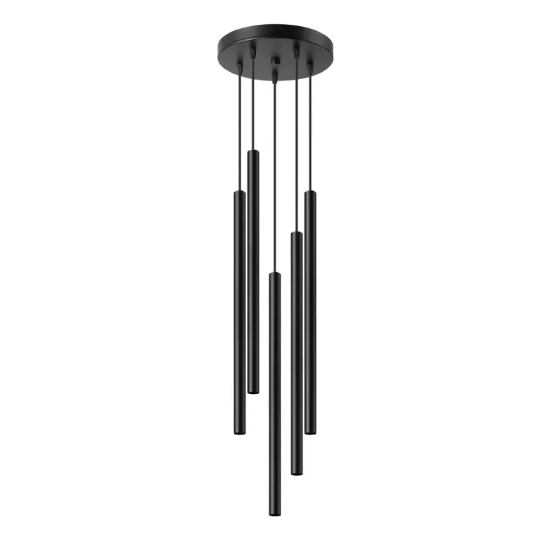 PASTELO Decke Pendelleuchte 5P 5xG9 Schwarz Modern SOLLUX