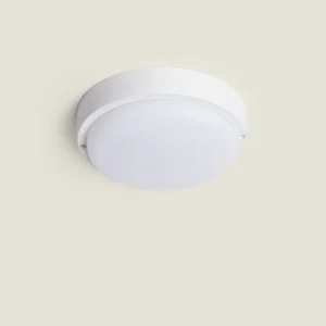 LED-Deckenleuchte 25W Rund für Außen Ø175 mm IP65 Hublot Weiß Warmweiß 3000K