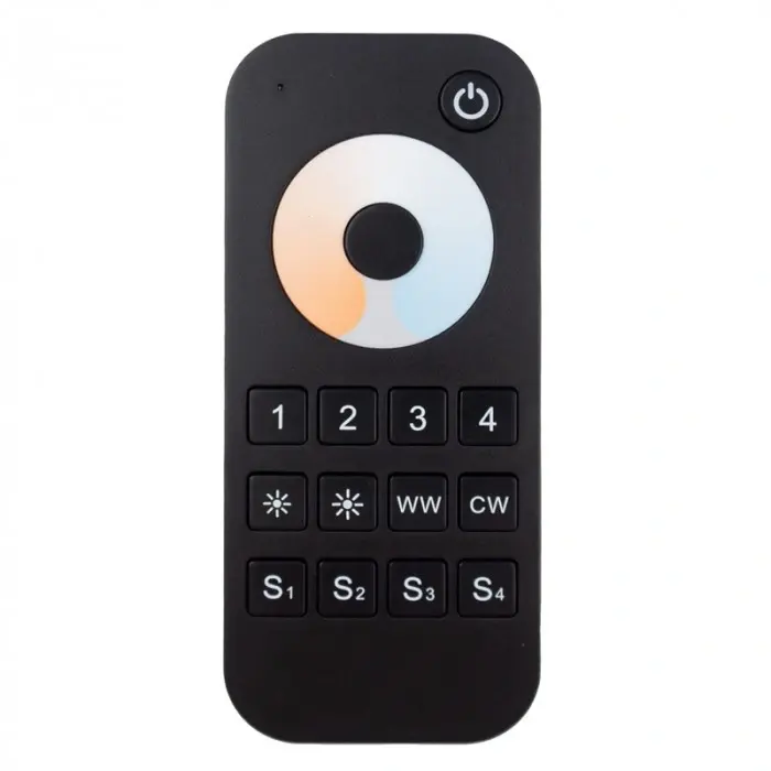 RF-Touch-Fernbedienung für CCT-Steuerungen V2 und V2-L 4-Zonen-Dimmer RT7 Ecolight schwarz – Bild 2