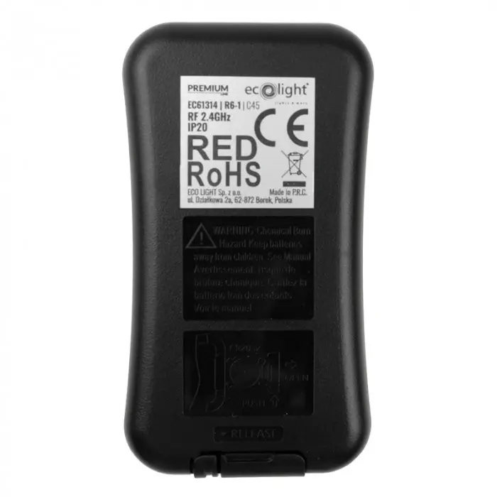 RF Touch-Fernbedienung für MONO V1 und V1-L 1-Zonen-Dimmer R6-1 Ecolight weiß