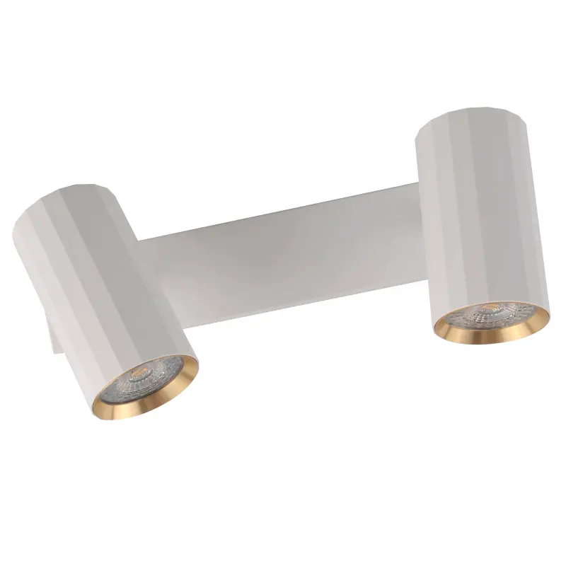 Wand- und Deckenstrahler 2x GU10 Weißgold NICEA Sanico Goldlux – Bild 4