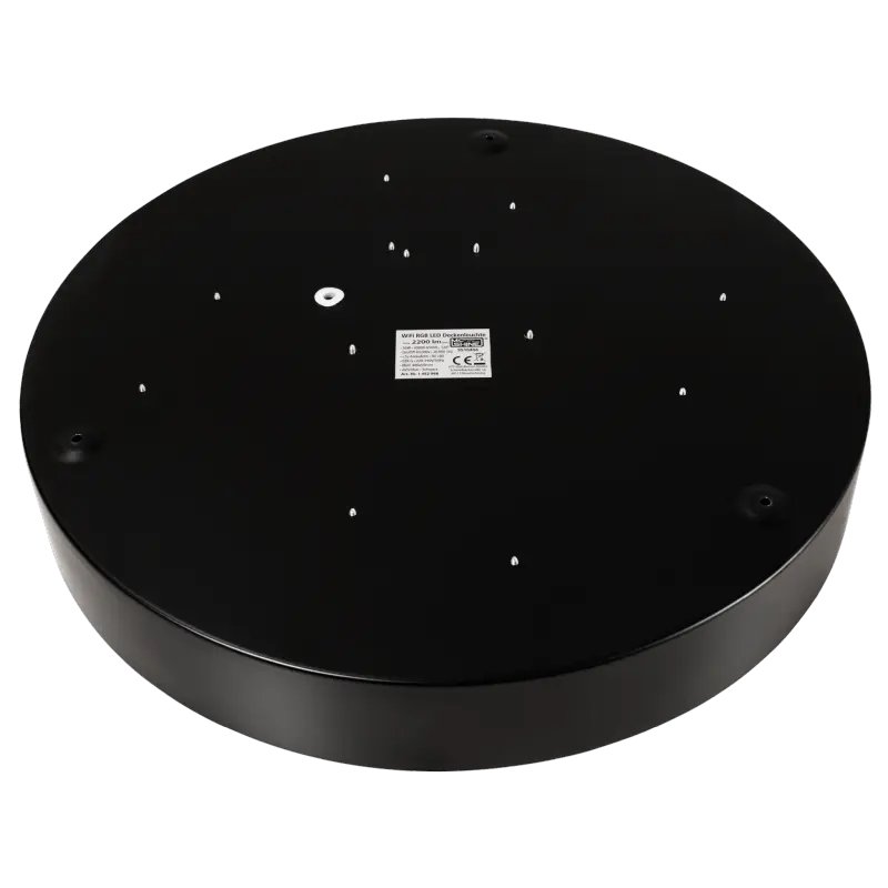 Wifi LED-Deckenleuchte McShine 35W, 4.450lm, Ø40cm, CCT+RGB, schwarz – Bild 4