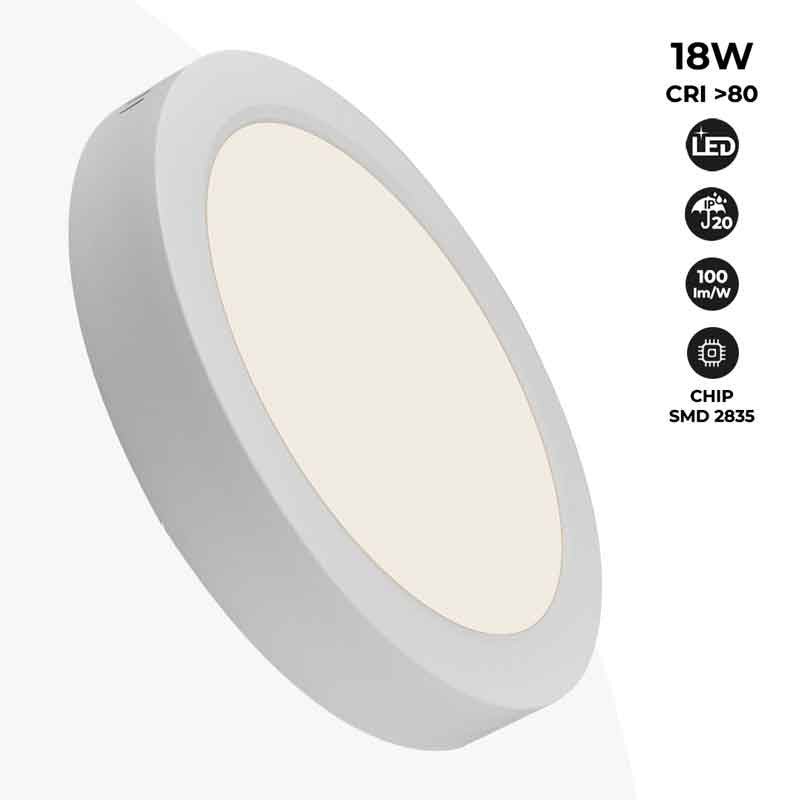 Barcelona LED Deckenleuchte 18W 4000K Weiß – 1800 lm