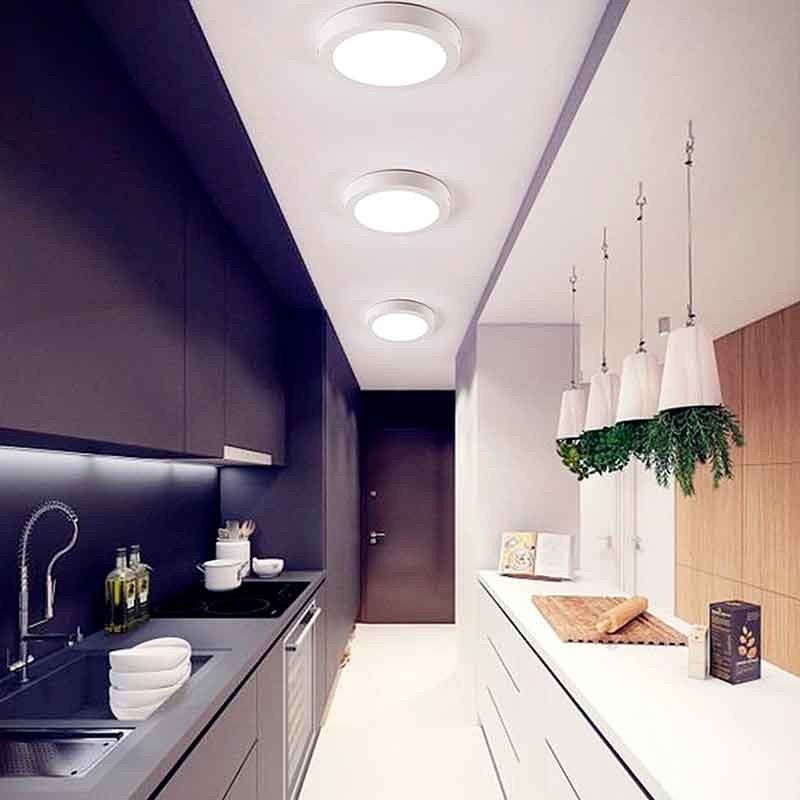 LED-Deckenleuchte B1230-B-18W-BN 4000K – Anwendung im Innenraum