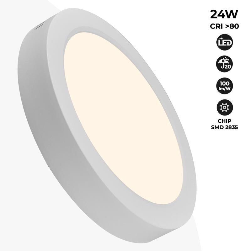 LED-Deckenleuchte 24W 4000K Weiß – Ø289 mm, IP20