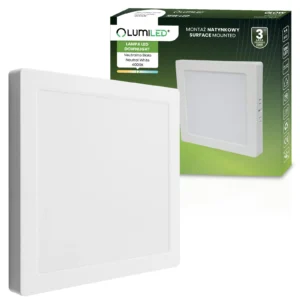 LUMILED GLOW LED-Deckenleuchte 18W 4000K Weiß – Frontansicht